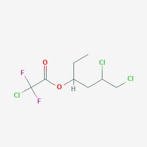 molecular formula C8H11Cl3F2O2 B12610531 5,6-Dichlorohexan-3-yl chloro(difluoro)acetate CAS No. 881903-14-6