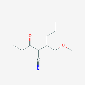 molecular formula C11H19NO2 B12610536 3-(Methoxymethyl)-2-propanoylhexanenitrile CAS No. 647854-12-4