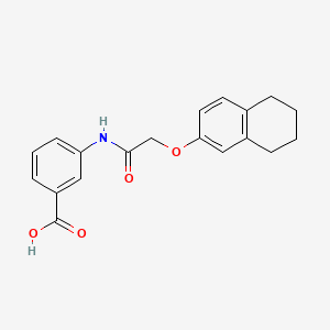 3-{2-[(5,6,7,8-Tetrahydronaphthalen-2-yl)oxy]acetamido}benzoic acid