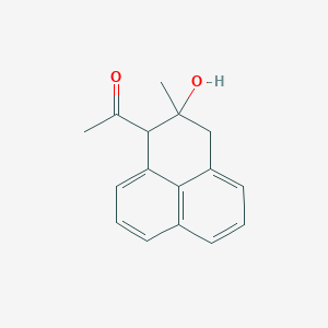 molecular formula C16H16O2 B12610575 1-(2-Hydroxy-2-methyl-2,3-dihydro-1H-phenalen-1-YL)ethan-1-one CAS No. 647029-13-8