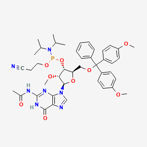 N-Acetyl-5'-O-(4,4-dimethoxytrityl)-2'-O-methylguanosine-3'-(2-cyanoethyl-N,N-diisopropyl)phosphoramidite