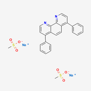 molecular formula C26H22N2Na2O6S2 B1261059 Bathophenanthroline disulfonic acid, disodium salt 