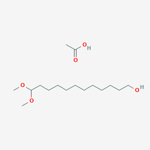 Acetic acid--12,12-dimethoxydodecan-1-ol (1/1)