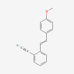 molecular formula C17H14O B12610614 1-Ethynyl-2-[2-(4-methoxyphenyl)ethenyl]benzene CAS No. 648933-56-6