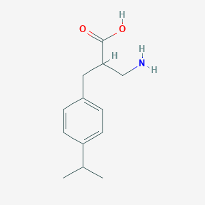 molecular formula C13H19NO2 B12610634 2-Aminomethyl-3-(4-isopropyl-phenyl)-propionic acid 