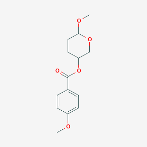 6-Methoxyoxan-3-yl 4-methoxybenzoate