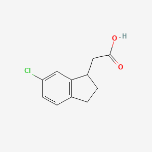 (6-Chloro-2,3-dihydro-1h-inden-1-yl)acetic acid