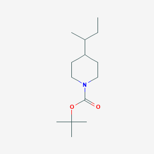 1-Piperidinecarboxylic acid, 4-(1-methylpropyl)-, 1,1-dimethylethyl ester