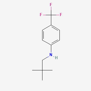 molecular formula C12H16F3N B12610647 N-(2,2-dimethylpropyl)-4-(trifluoromethyl)aniline CAS No. 887590-14-9