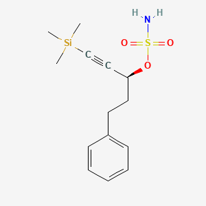 Sulfamic acid, (1S)-1-(2-phenylethyl)-3-(trimethylsilyl)-2-propynyl ester