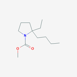 Methyl 2-butyl-2-ethylpyrrolidine-1-carboxylate