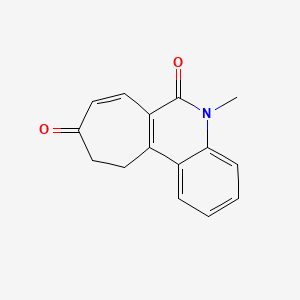 molecular formula C15H13NO2 B12610675 5-Methyl-10,11-dihydro-5H-cyclohepta[c]quinoline-6,9-dione CAS No. 919286-78-5