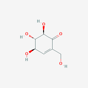 2-Cyclohexen-1-one, 4,5,6-trihydroxy-2-(hydroxymethyl)-, (4R,5S,6R)-