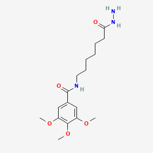 N-(7-Hydrazinyl-7-oxoheptyl)-3,4,5-trimethoxybenzamide