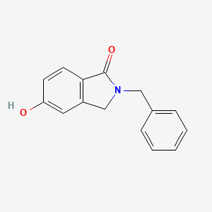 molecular formula C15H13NO2 B12610702 1H-Isoindol-1-one, 2,3-dihydro-5-hydroxy-2-(phenylmethyl)- CAS No. 906345-00-4