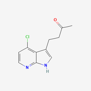 2-Butanone, 4-(4-chloro-1H-pyrrolo[2,3-b]pyridin-3-yl)