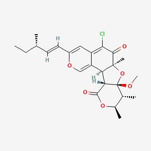 molecular formula C24H29ClO6 B1261072 Chaetomugilin E 