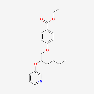 Ethyl 4-({2-[(pyridin-3-yl)oxy]hexyl}oxy)benzoate