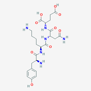 L-Tyrosyl-L-lysyl-L-asparaginyl-L-glutamic acid