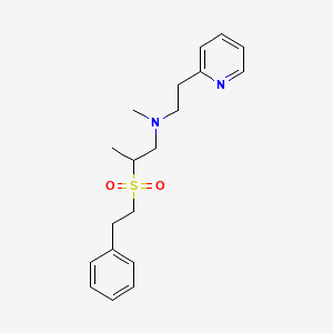 N-Methyl-2-(2-phenylethanesulfonyl)-N-[2-(pyridin-2-yl)ethyl]propan-1-amine