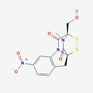 (3S,10aS)-3-(hydroxymethyl)-2-methyl-7-nitro-2,3-dihydro-10H-3,10a-epidithiopyrazino[1,2-a]indole-1,4-dione