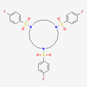 1,6,11-Tris(4-fluorobenzene-1-sulfonyl)-1,6,11-triazacyclopentadecane