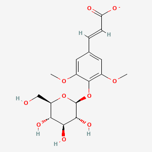molecular formula C17H21O10- B1261078 1-Sinapoyl-D-glucose CAS No. 29881-39-8