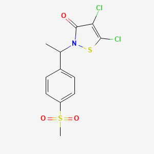 4,5-Dichloro-2-{1-[4-(methanesulfonyl)phenyl]ethyl}-1,2-thiazol-3(2H)-one