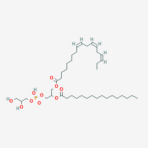 molecular formula C40H73O10P B1261079 3-{[(2,3-dihydroxypropoxy)(hydroxy)phosphoryl]oxy}-2-(hexadecanoyloxy)propyl (9Z,12Z,15Z)-octadeca-9,12,15-trienoate 