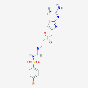 molecular formula C14H17BrN6O4S3 B126108 依布洛替丁 S,S-二氧化物 CAS No. 152675-29-1