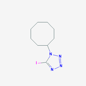 molecular formula C9H15IN4 B12610809 1-Cyclooctyl-5-iodo-1H-tetrazole CAS No. 919098-03-6