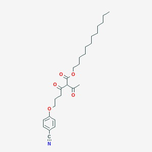 Dodecyl 2-acetyl-6-(4-cyanophenoxy)-3-oxohexanoate