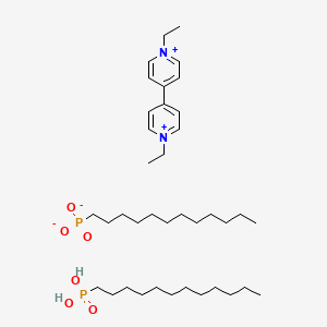 Dodecyl-dioxido-oxo-lambda5-phosphane;dodecylphosphonic acid;1-ethyl-4-(1-ethylpyridin-1-ium-4-yl)pyridin-1-ium