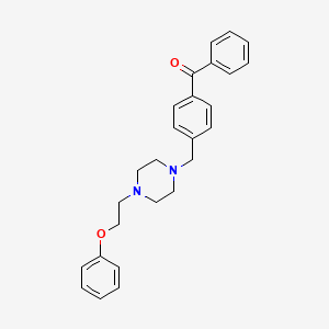 molecular formula C26H28N2O2 B12610872 (4-{[4-(2-Phenoxyethyl)piperazin-1-yl]methyl}phenyl)(phenyl)methanone CAS No. 918482-21-0