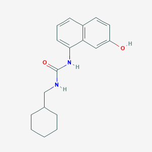 molecular formula C18H22N2O2 B12610878 Urea, N-(cyclohexylmethyl)-N'-(7-hydroxy-1-naphthalenyl)- CAS No. 648420-45-5