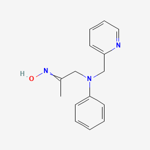 N-(1-{Phenyl[(pyridin-2-yl)methyl]amino}propan-2-ylidene)hydroxylamine