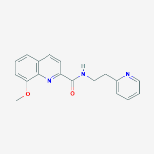 8-Methoxy-N-[2-(pyridin-2-yl)ethyl]quinoline-2-carboxamide