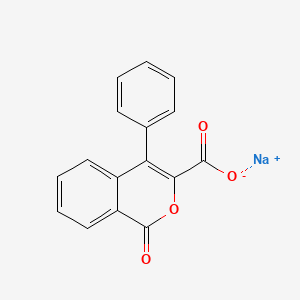 molecular formula C16H9NaO4 B1261091 4-Phenyl-3-isocoumarinic acid CAS No. 42062-05-5