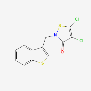 2-[(1-Benzothiophen-3-yl)methyl]-4,5-dichloro-1,2-thiazol-3(2H)-one