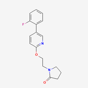 1-(2-{[5-(2-Fluorophenyl)pyridin-2-yl]oxy}ethyl)pyrrolidin-2-one