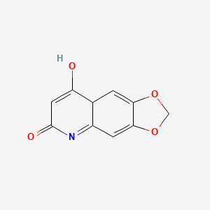 molecular formula C10H7NO4 B12611012 8-hydroxy-[1,3]dioxolo[4,5-g]quinolin-6(5H)-one 