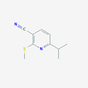 3-Pyridinecarbonitrile, 6-(1-methylethyl)-2-(methylthio)-