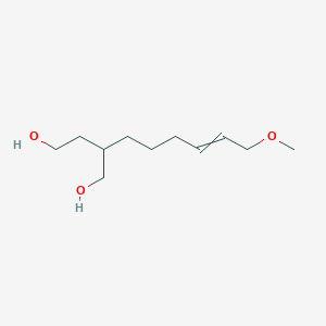 molecular formula C11H22O3 B12611025 2-(6-Methoxyhex-4-EN-1-YL)butane-1,4-diol CAS No. 651304-51-7