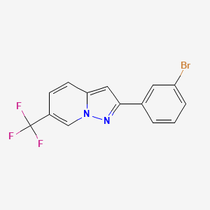 2-(3-Bromophenyl)-6-(trifluoromethyl)pyrazolo[1,5-a]pyridine