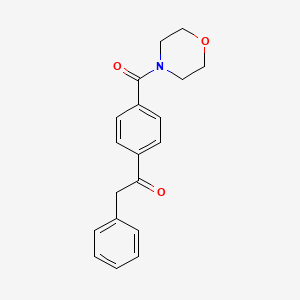 molecular formula C19H19NO3 B12611047 1-[4-(Morpholine-4-carbonyl)phenyl]-2-phenylethan-1-one CAS No. 917567-40-9