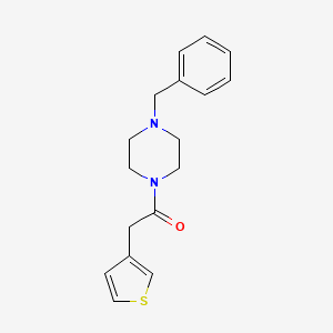 molecular formula C17H20N2OS B12611052 1-(4-Benzylpiperazin-1-yl)-2-(thiophen-3-yl)ethan-1-one CAS No. 918479-62-6