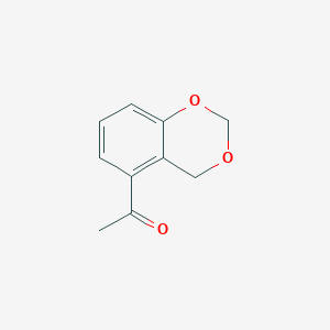 molecular formula C10H10O3 B12611074 Ethanone, 1-(4H-1,3-benzodioxin-5-yl)- CAS No. 647029-21-8