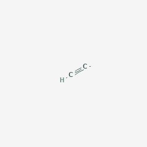 molecular formula C2H- B1261108 Dicarbide(1-) 