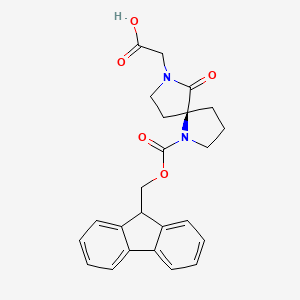 1,7-Diazaspiro[4.4]nonane-7-acetic acid, 1-[(9H-fluoren-9-ylmethoxy)carbonyl]-6-oxo-, (5S)-