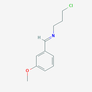 1-Propanamine, 3-chloro-N-[(3-methoxyphenyl)methylene]-